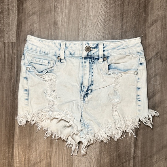 Altar'd State Pants - Altar'd State Cloud Wash Distressed Cut Off Denim Shorts - 24